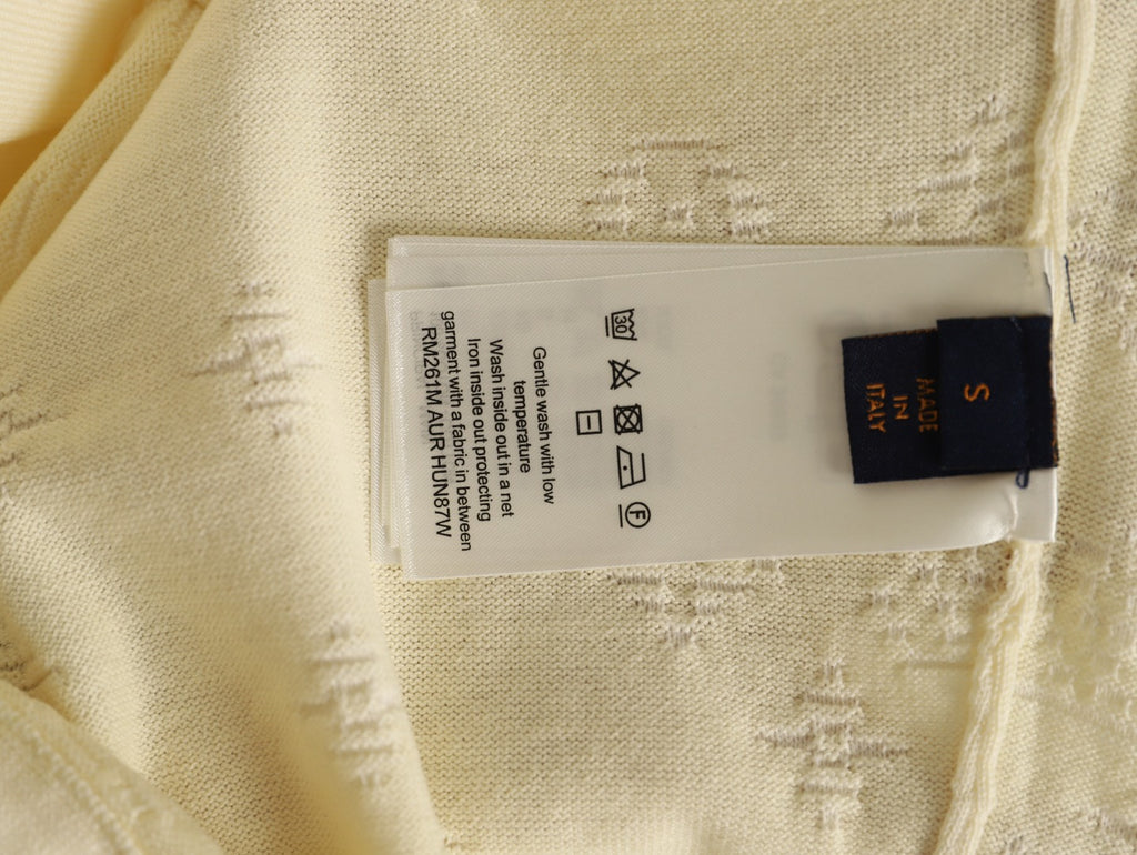 Louis Vuitton Crewneck Short-Sleeve T-Shirt - Cream