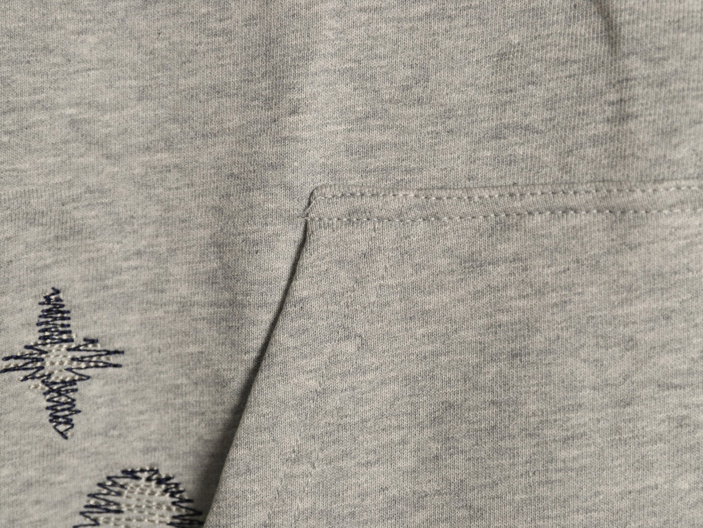Louis Vuitton Sketch-Style Monogram Zip Hoodie - Light Gray