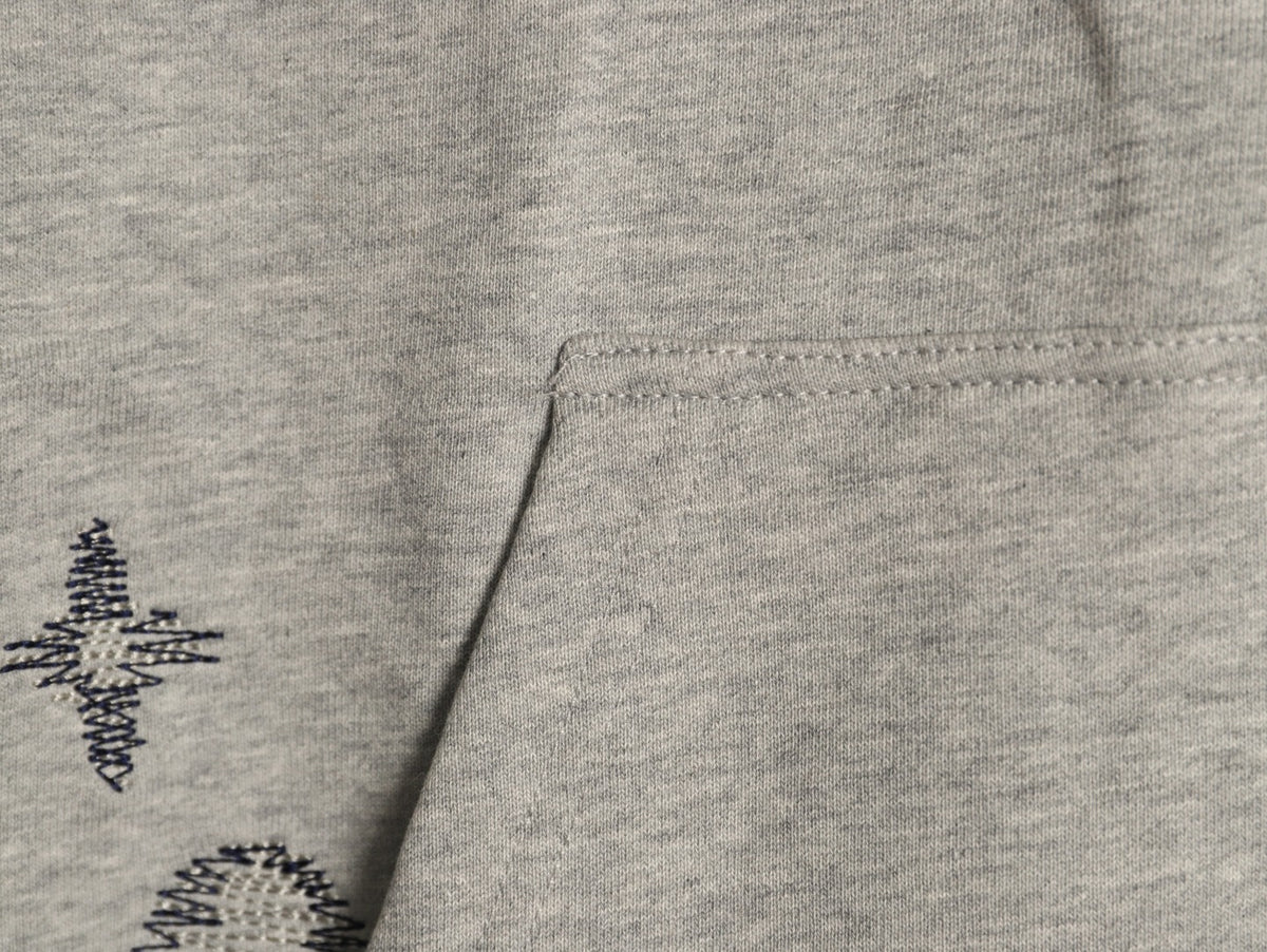 Louis Vuitton Sketch-Style Monogram Zip Hoodie - Light Gray