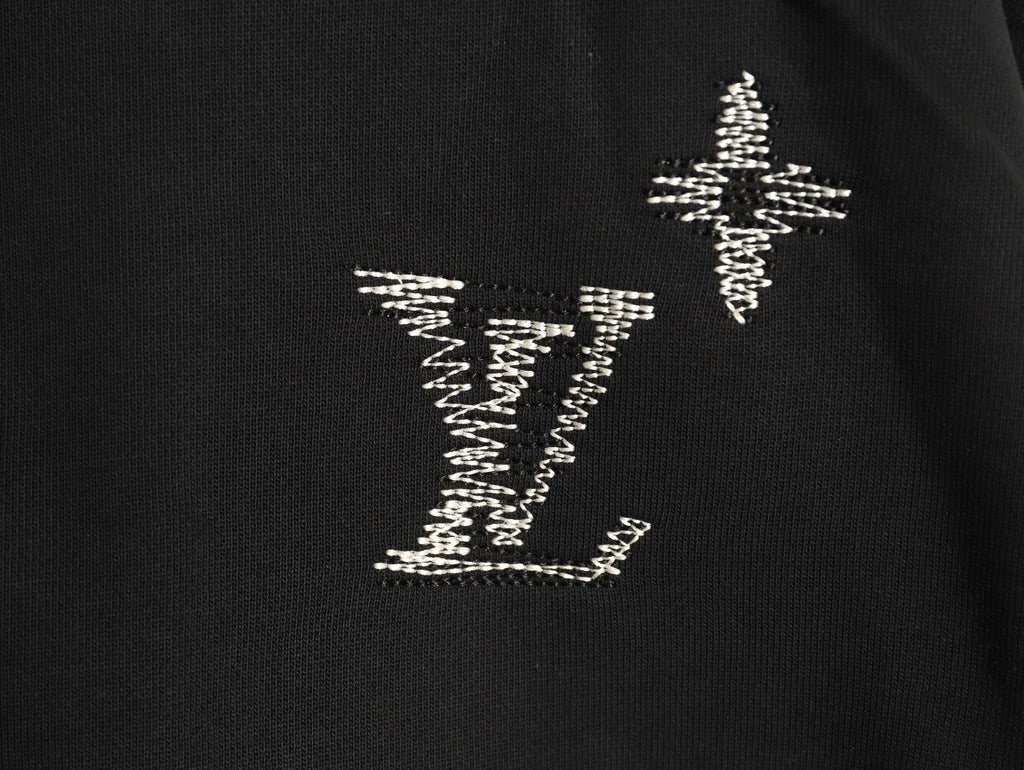 Louis Vuitton Sketch-Style Monogram Zip Hoodie - Black
