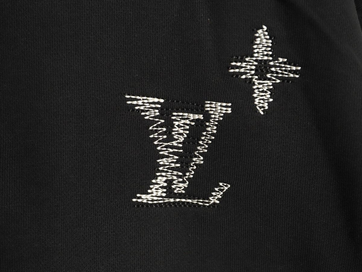 Louis Vuitton Sketch-Style Monogram Zip Hoodie - Black