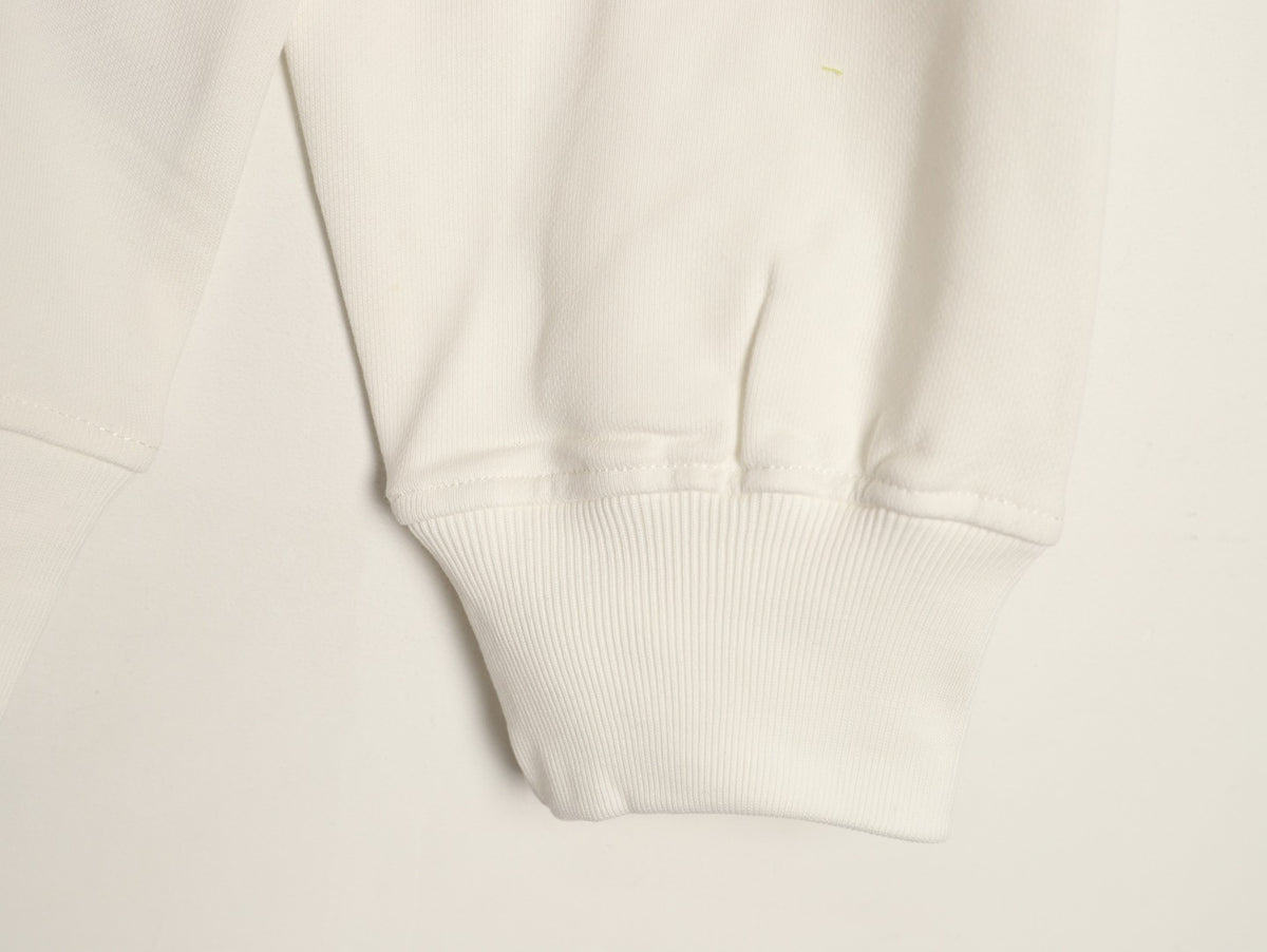 Burberry Teddy Bear Lettering Crewneck Sweatshirt - Cream
