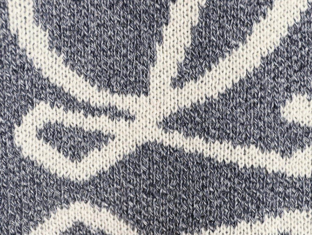 Loewe Anagram and Lettering Crewneck Knit Sweater - Gray