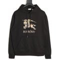 Burberry Equestrian Graphic Pullover Hoodie - Black