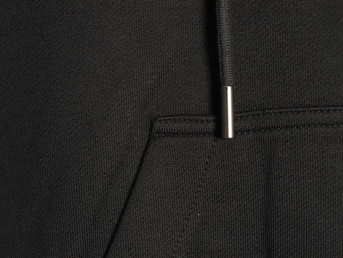 Burberry Equestrian Graphic Pullover Hoodie - Black