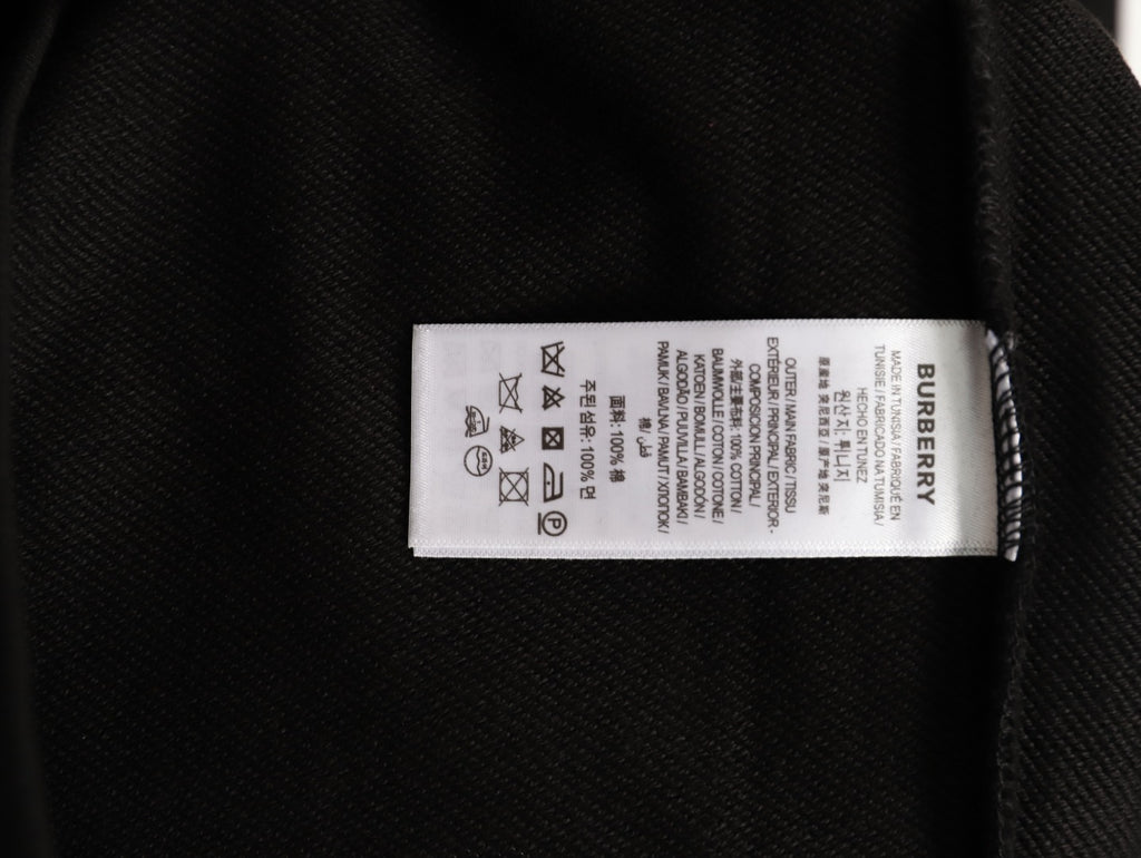 Burberry Equestrian Graphic Pullover Hoodie - Black