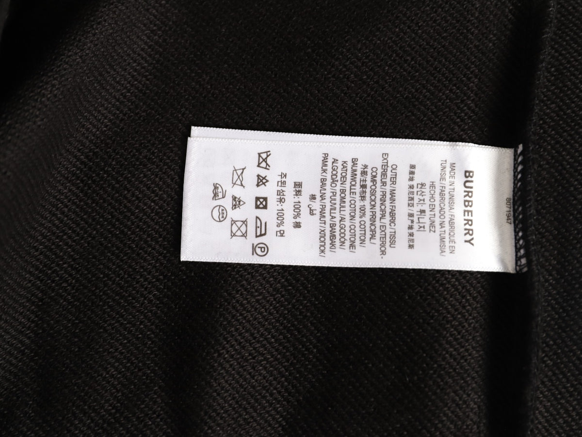 Burberry Oval Equestrian Back-Graphic Crewneck Sweatshirt - Black