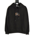 Burberry Equestrian Emblem Pullover Hoodie - Black