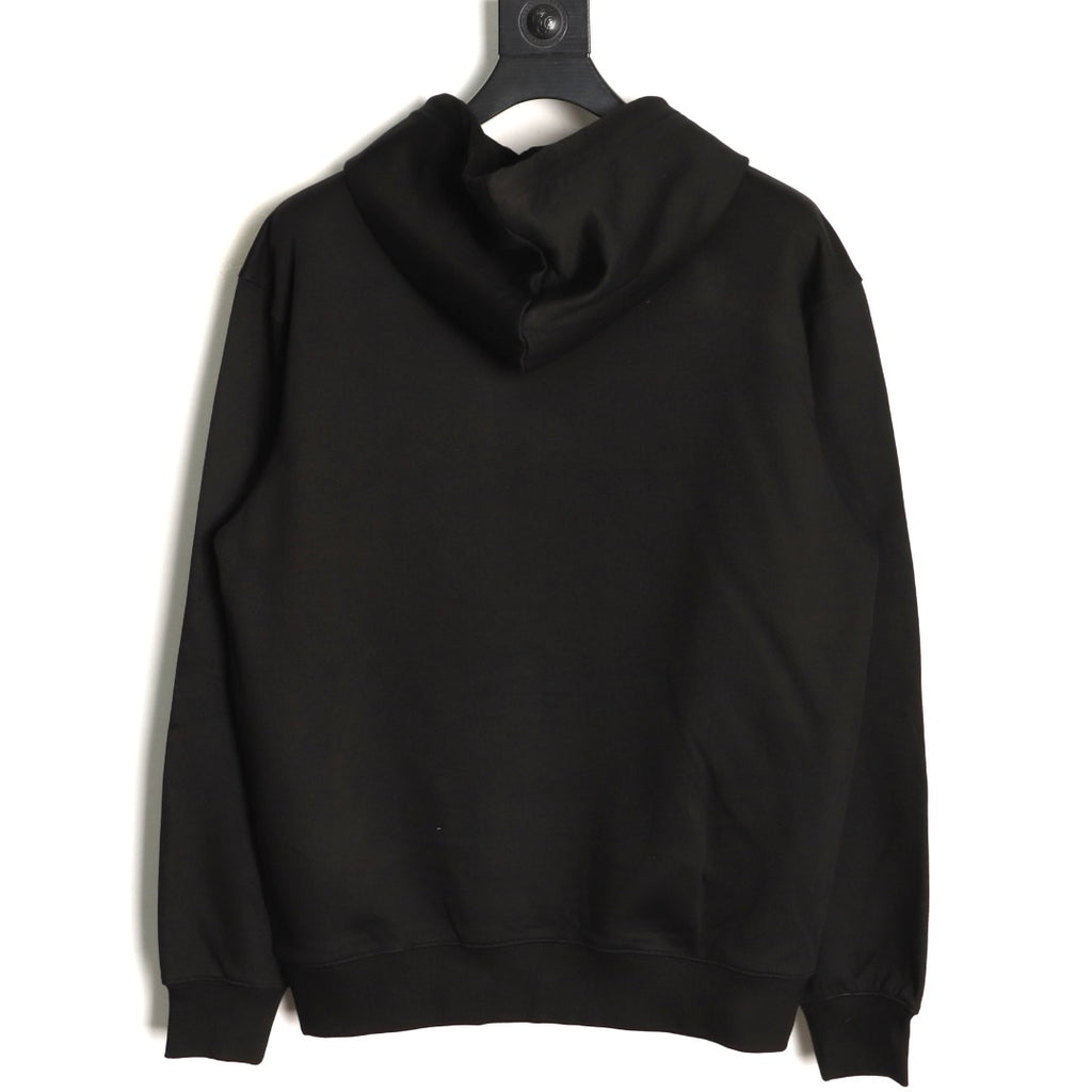 Burberry Equestrian Emblem Pullover Hoodie - Black