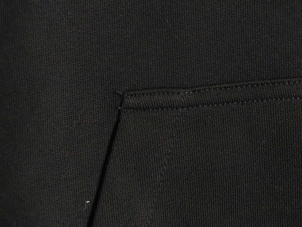 Burberry Equestrian Emblem Pullover Hoodie - Black