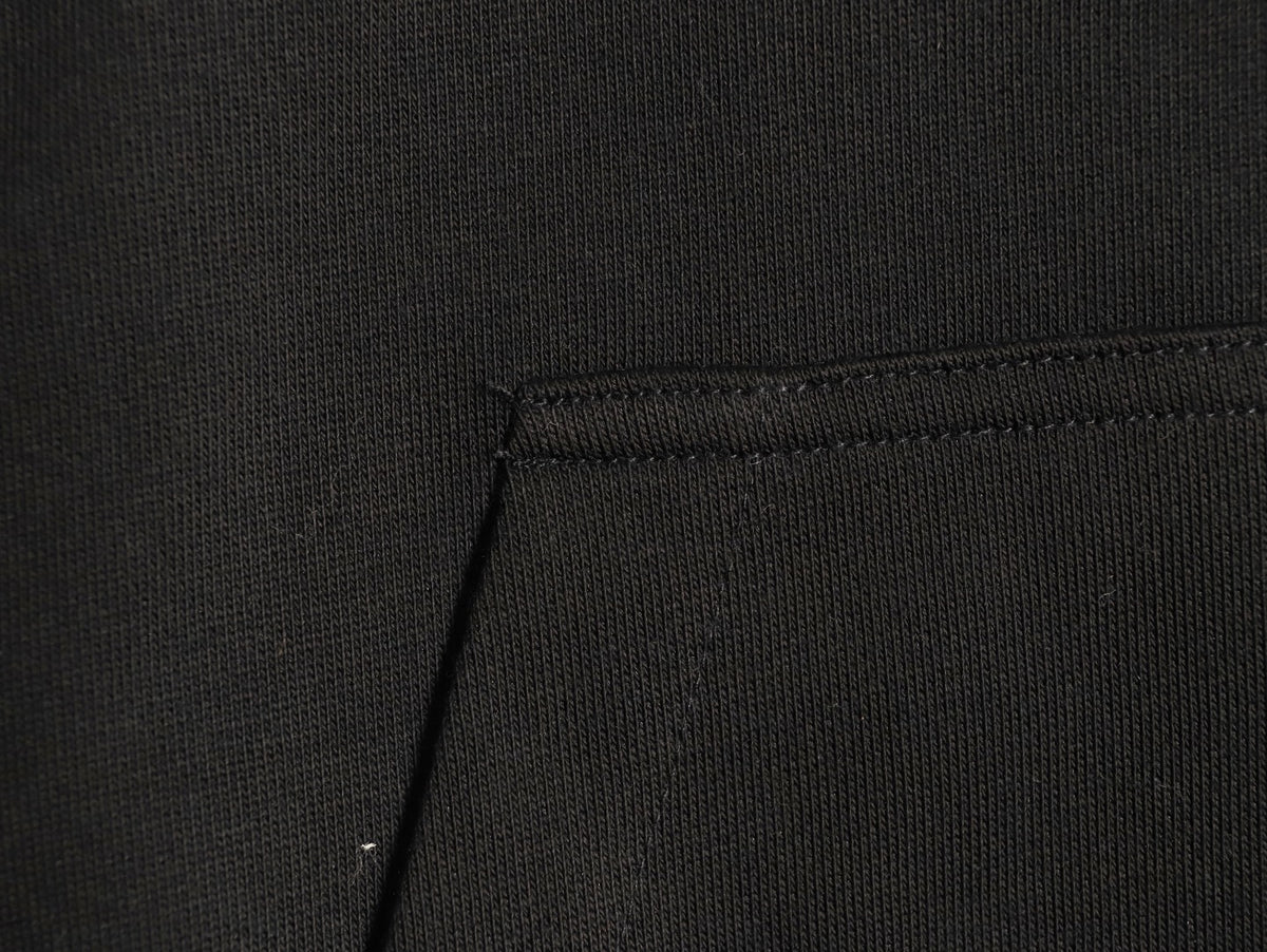 Burberry Equestrian Emblem Pullover Hoodie - Black