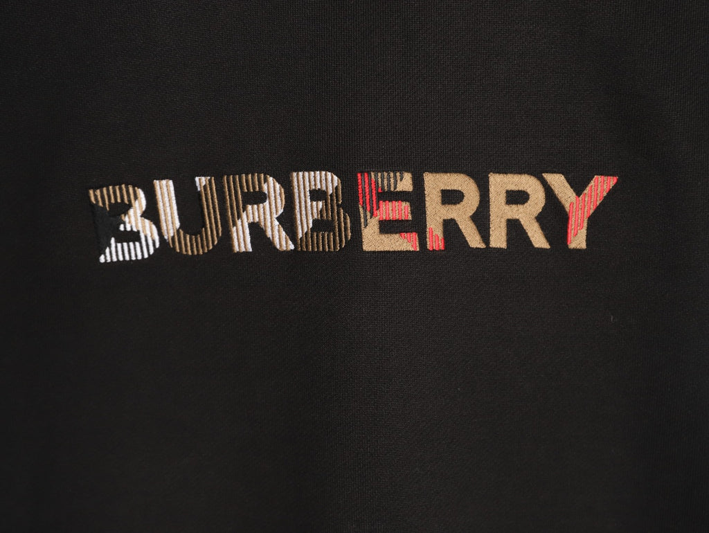 Burberry Multicolor Lettering Crewneck Sweatshirt - Black