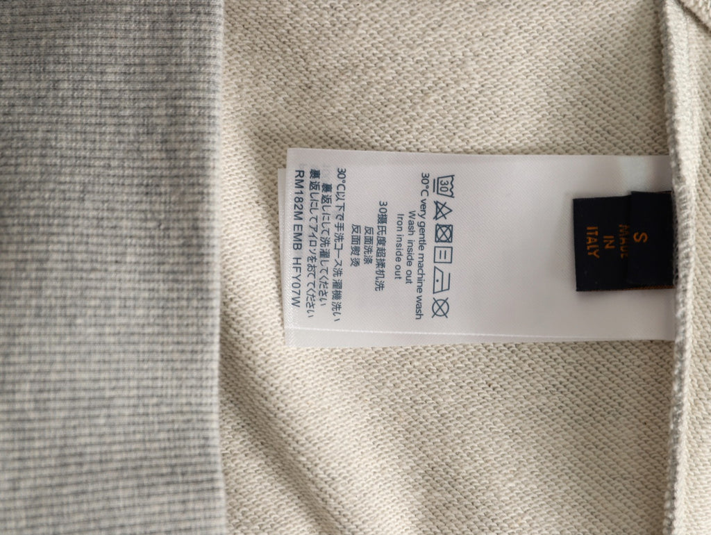Louis Vuitton LV Lettering Pullover Hoodie - Light Gray