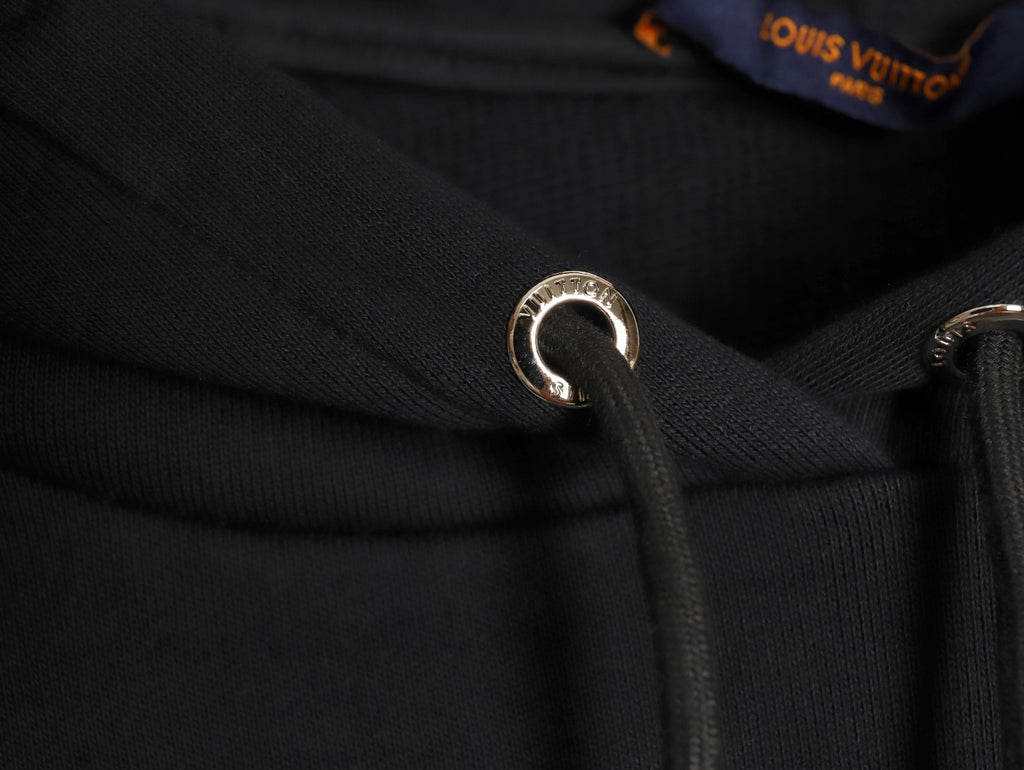 Louis Vuitton LV Lettering Pullover Hoodie - Black