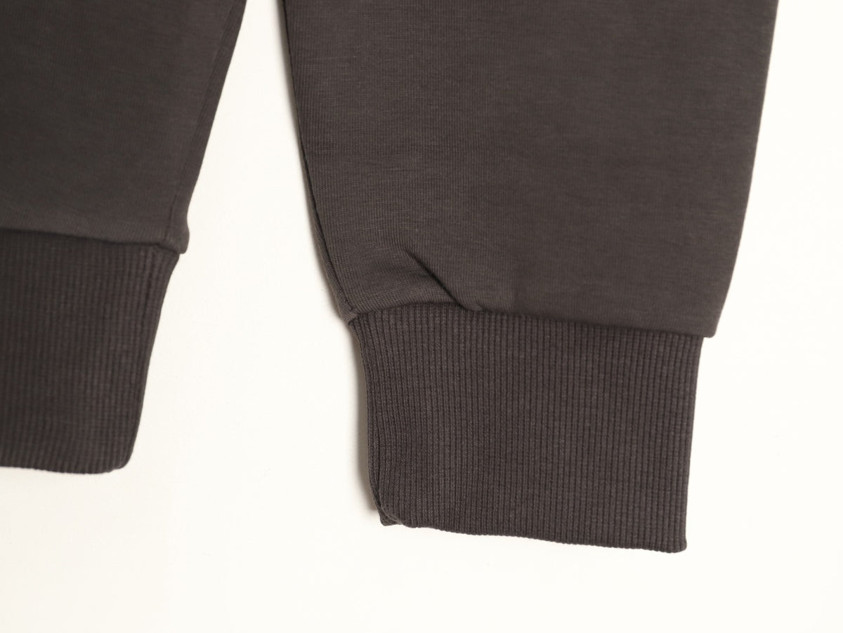 Gucci Interlocking G and Lettering Crewneck Sweatshirt - Dark Charcoal
