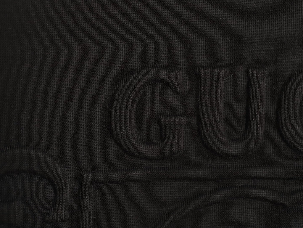 Gucci Interlocking G and Lettering Crewneck Sweatshirt - Black