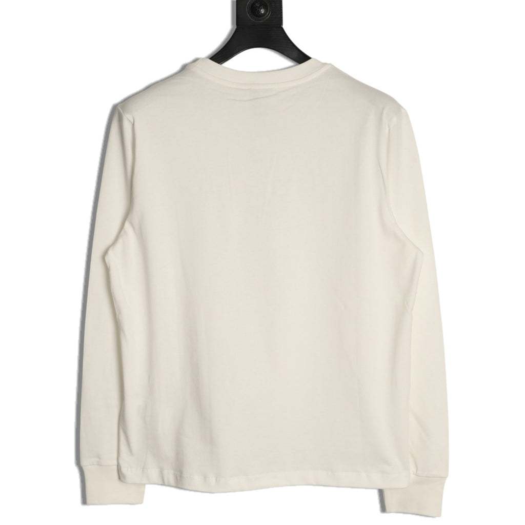 Moncler Lettering Long-Sleeve T-Shirt - Cream