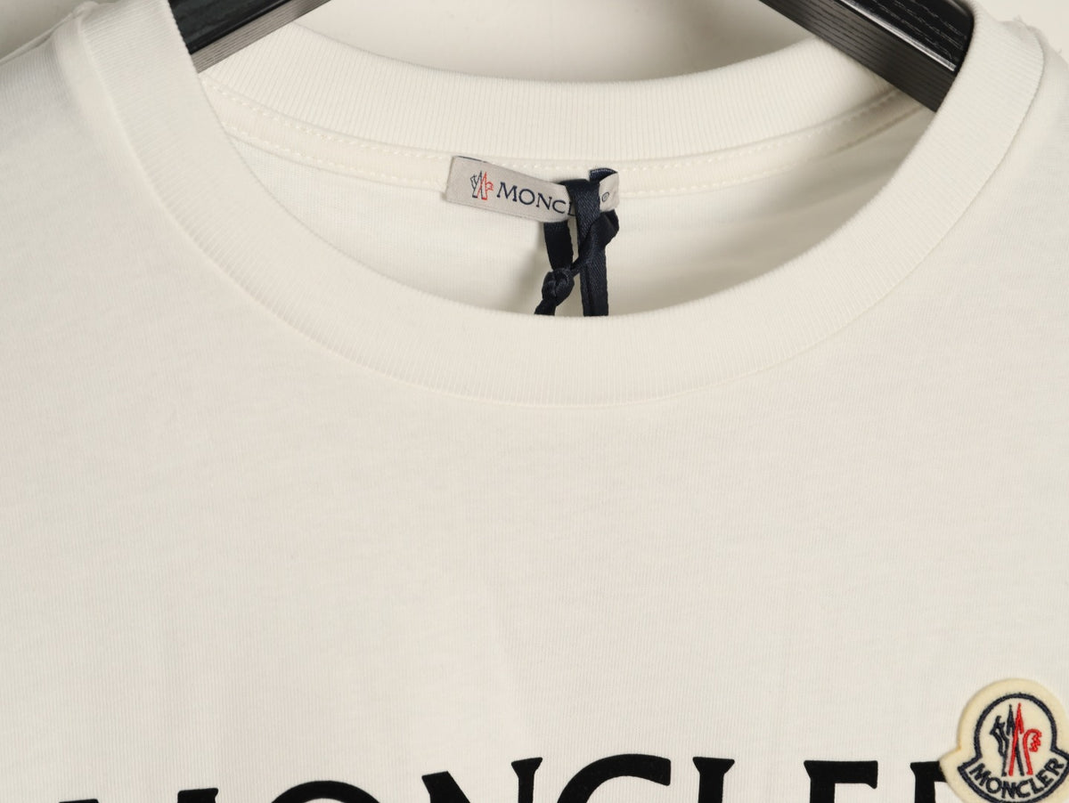 Moncler Lettering Long-Sleeve T-Shirt - Cream