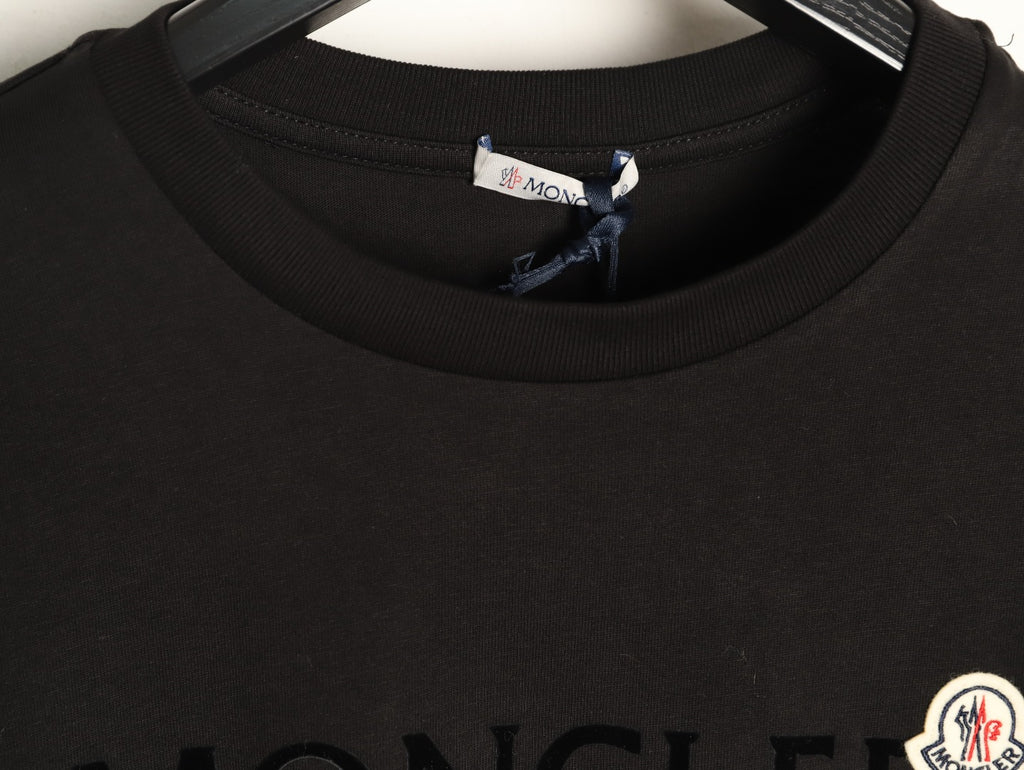 Moncler Lettering Long-Sleeve T-Shirt - Black