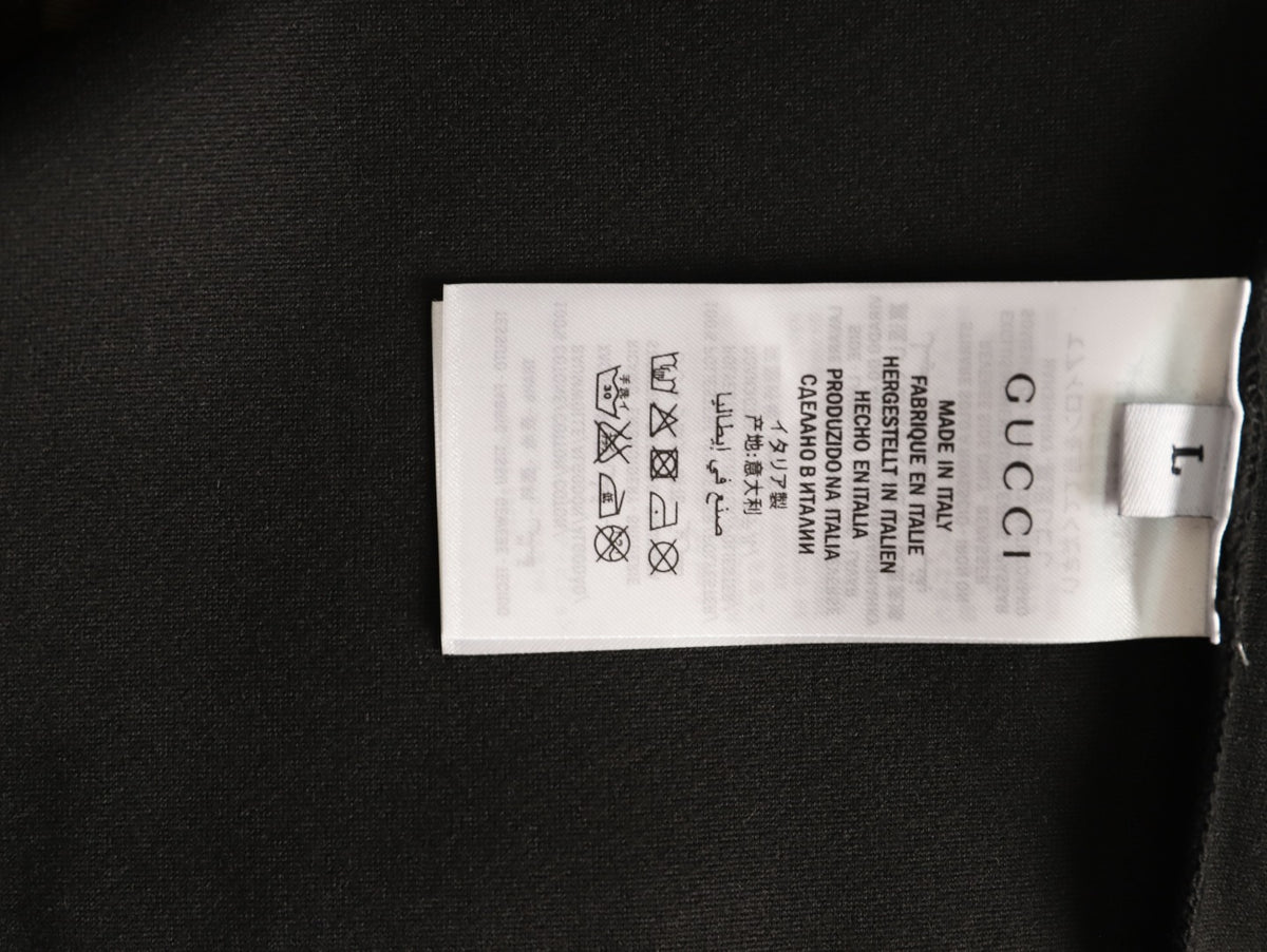 Gucci Monogram-Style Pocket-Patch Crewneck Sweatshirt - Black