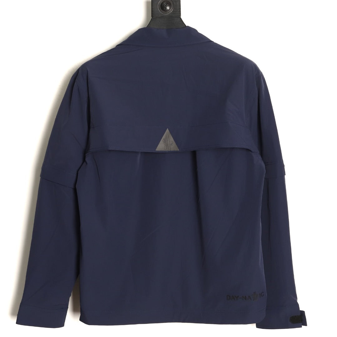 Moncler Utility Shirt-Collar Jacket - Navy