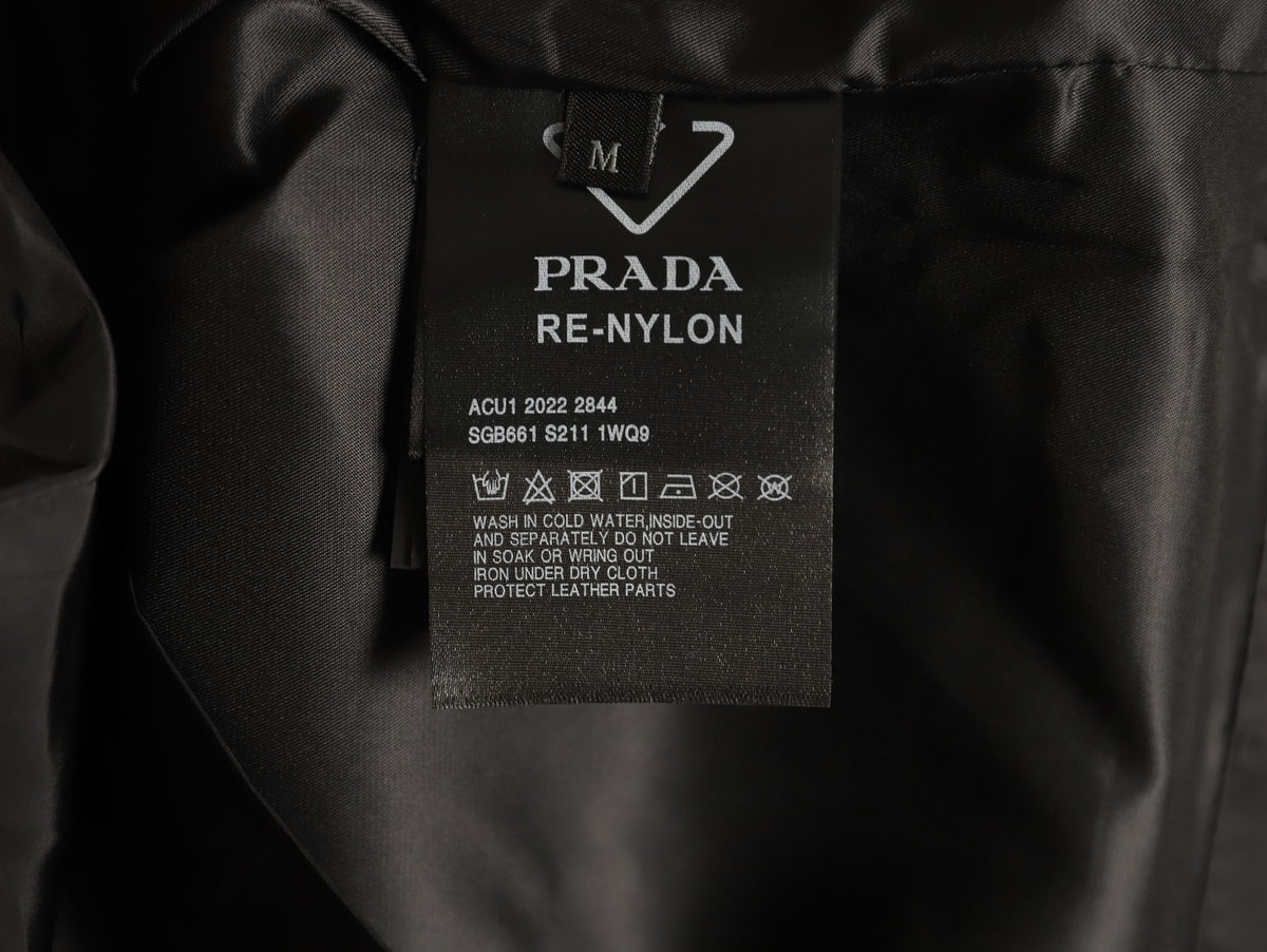 Prada Triangle-Emblem Pocket-Detail Zip Jacket - Black