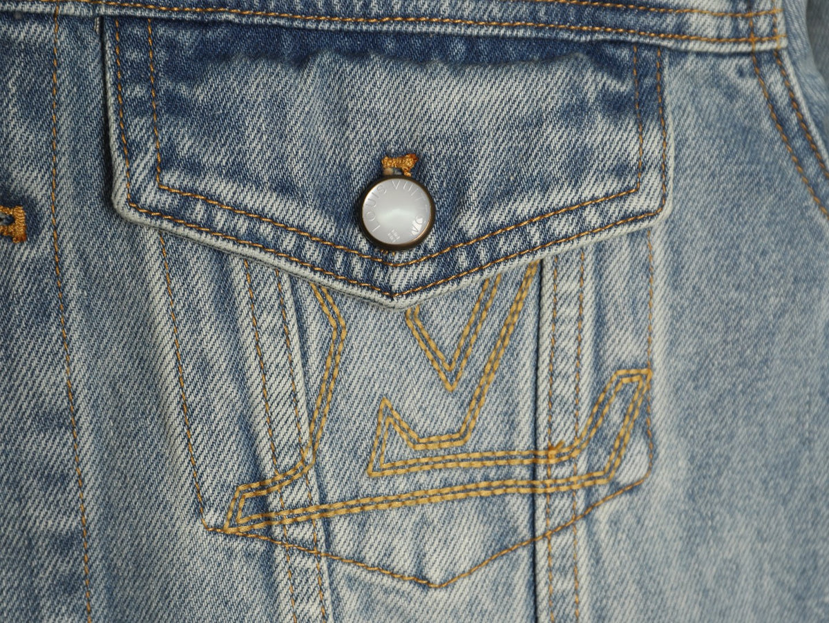 Louis Vuitton Truck-Detail Denim Jacket - Washed Gray