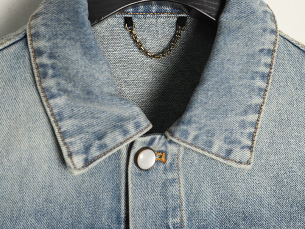 Louis Vuitton Truck-Detail Denim Jacket - Washed Gray