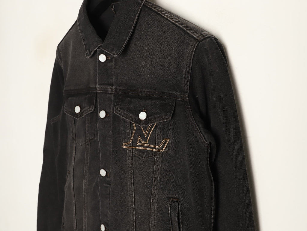 Louis Vuitton LV Chest-Motif Denim Jacket - Black