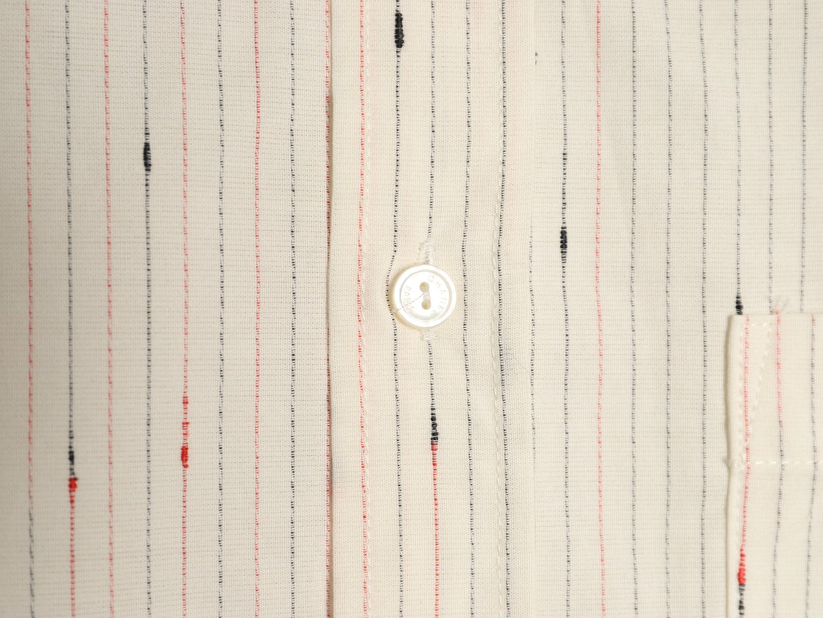 Chanel Stripe and Motif Long-Sleeve Shirt - Cream