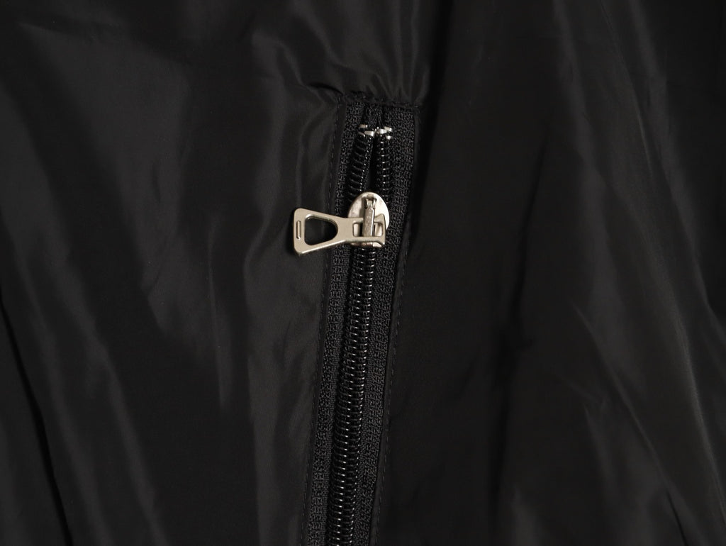 Gucci Contrast-Line Hooded Zip Jacket - Black