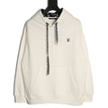 Louis Vuitton Monogram-Style Hood and Drawstring Pullover Hoodie - Cream