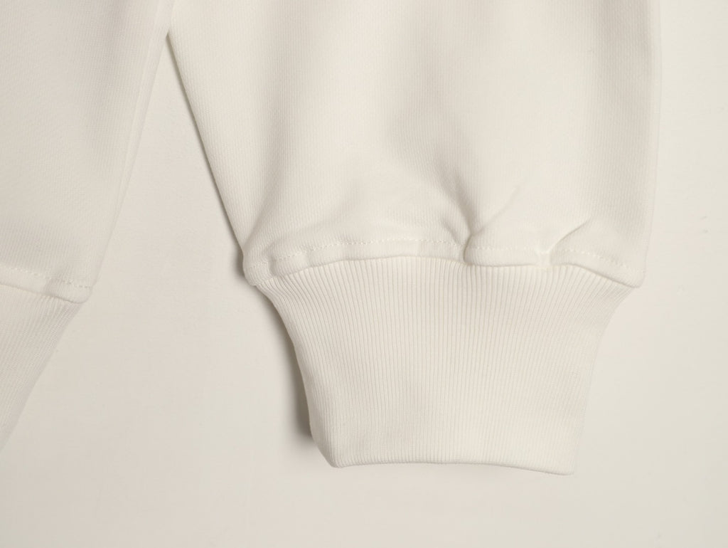 Louis Vuitton Monogram-Style Hood and Drawstring Pullover Hoodie - Cream