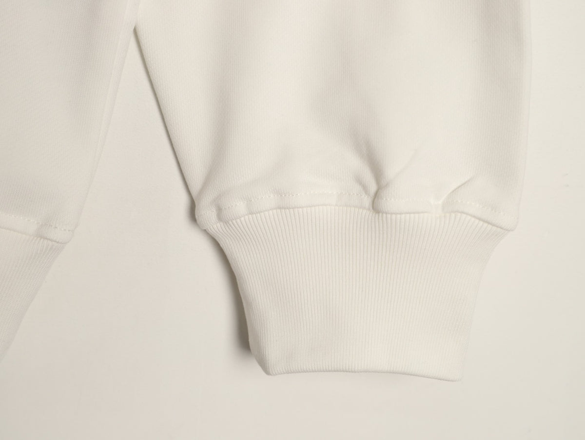 Louis Vuitton Monogram-Style Hood and Drawstring Pullover Hoodie - Cream