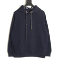Louis Vuitton Monogram-Style Hood and Drawstring Pullover Hoodie - Navy