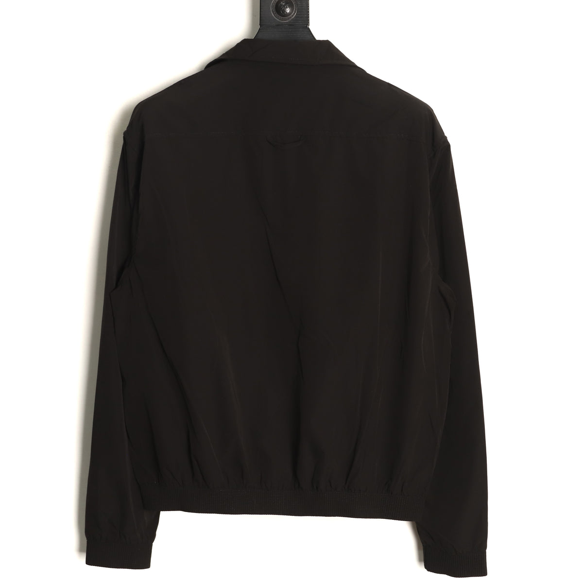 Dior Tonal Chest-Badge Stand-Collar Zip Jacket - Black
