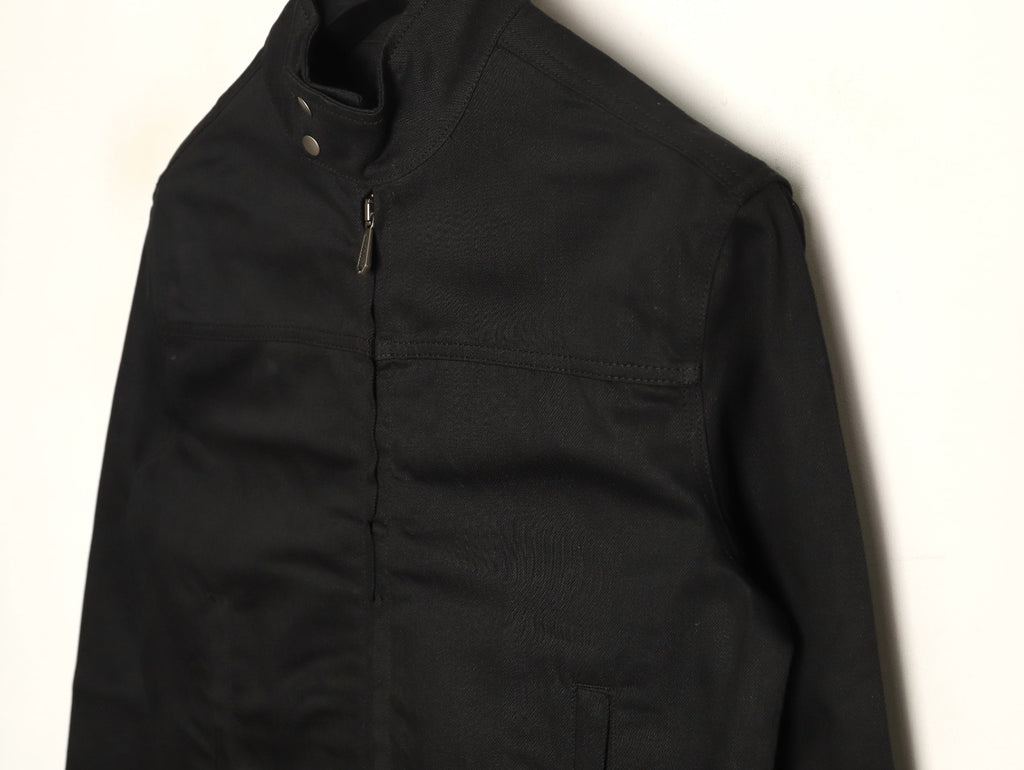 Gucci Horsebit-Style Hem Stand-Collar Zip Jacket - Black