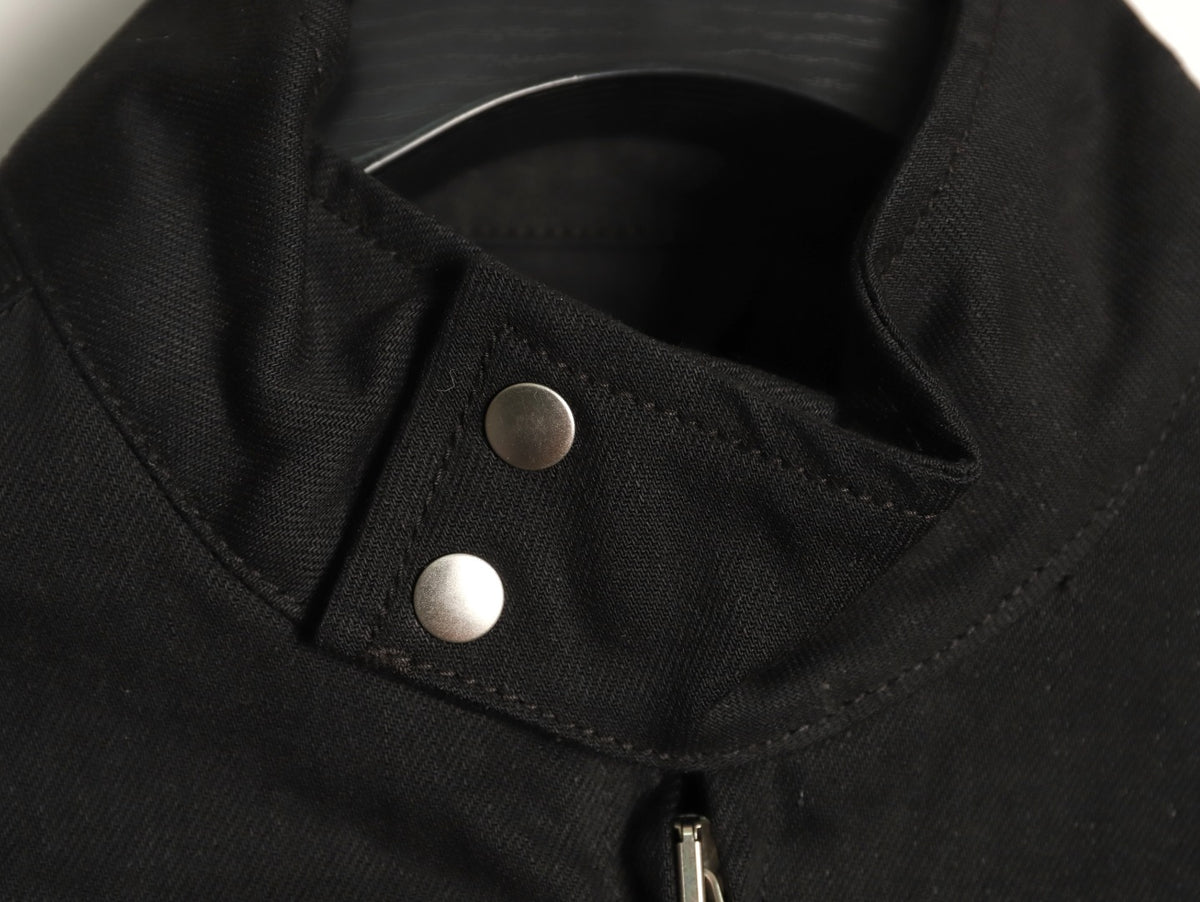Gucci Horsebit-Style Hem Stand-Collar Zip Jacket - Black