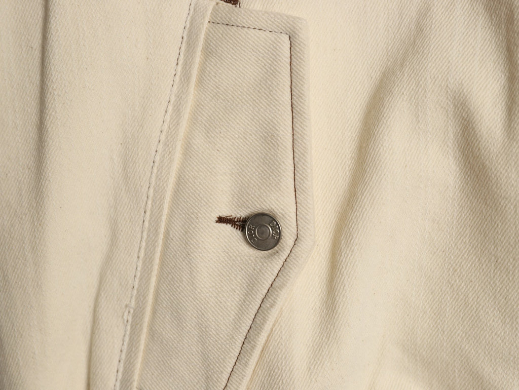 Dior 47 Lettering Collared Zip Varsity Jacket - Cream