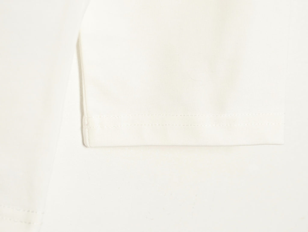 Burberry Oval Equestrian Back-Graphic Long-Sleeve Top - Cream