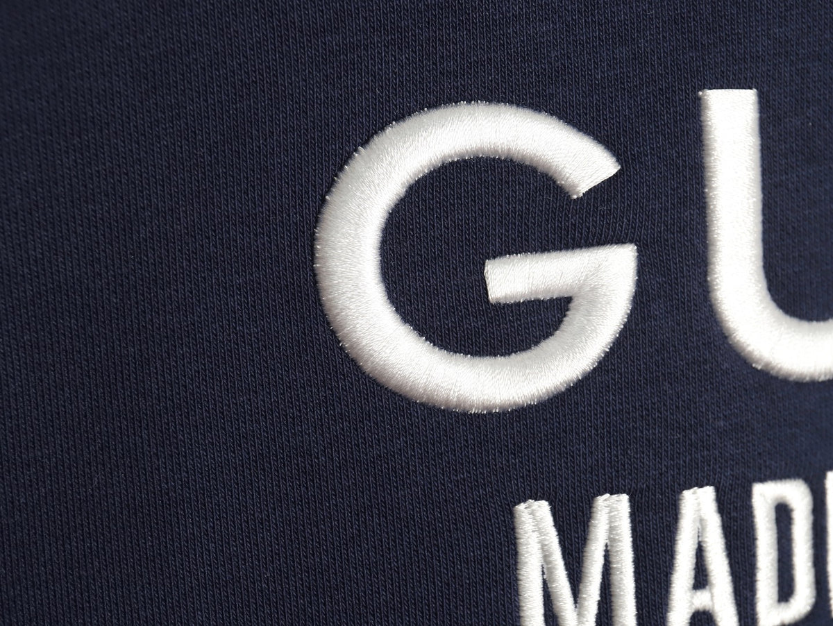 Gucci Lettering Layered-Look Crewneck Sweatshirt - Navy