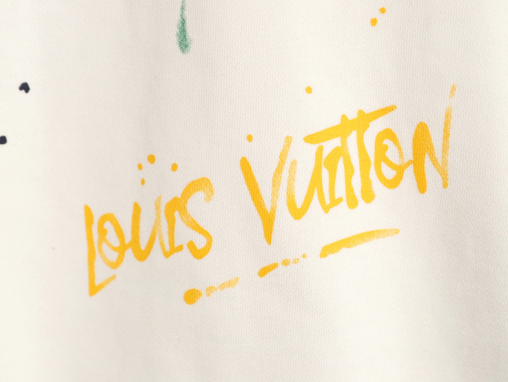 Louis Vuitton Sketch-Style Pumpkin Graphic Crewneck Sweatshirt - Cream