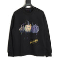Louis Vuitton Sketch-Style Pumpkin Graphic Crewneck Sweatshirt - Black