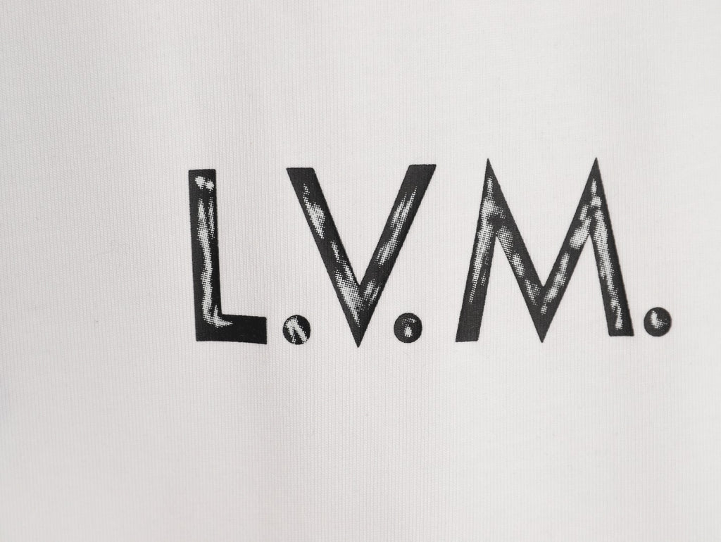 Louis Vuitton L.V.M. and Equipe Lettering Short-Sleeve T-Shirt - White