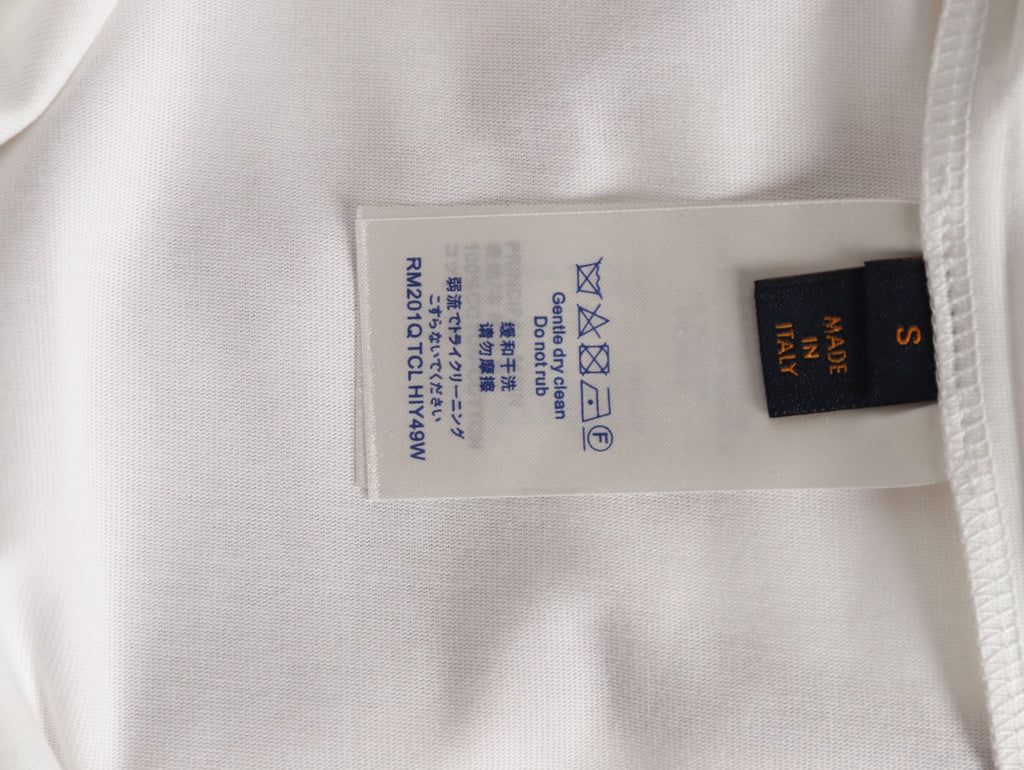 Louis Vuitton L.V.M. and Equipe Lettering Short-Sleeve T-Shirt - White