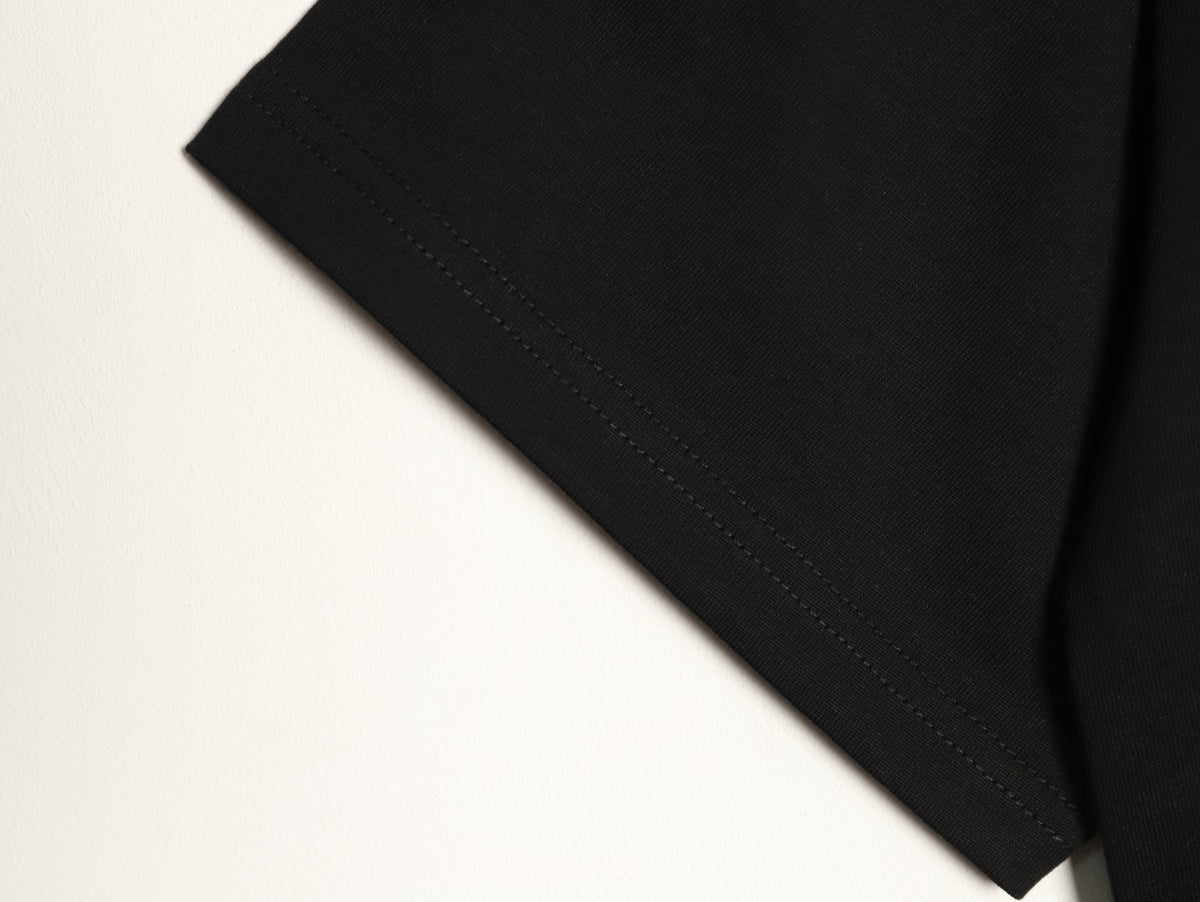 Louis Vuitton L.V.M. and Equipe Lettering Short-Sleeve T-Shirt - Black