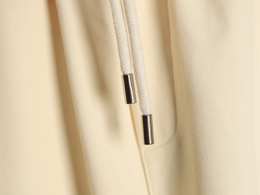 Louis Vuitton Dual-Logo Drawstring Shorts - Cream
