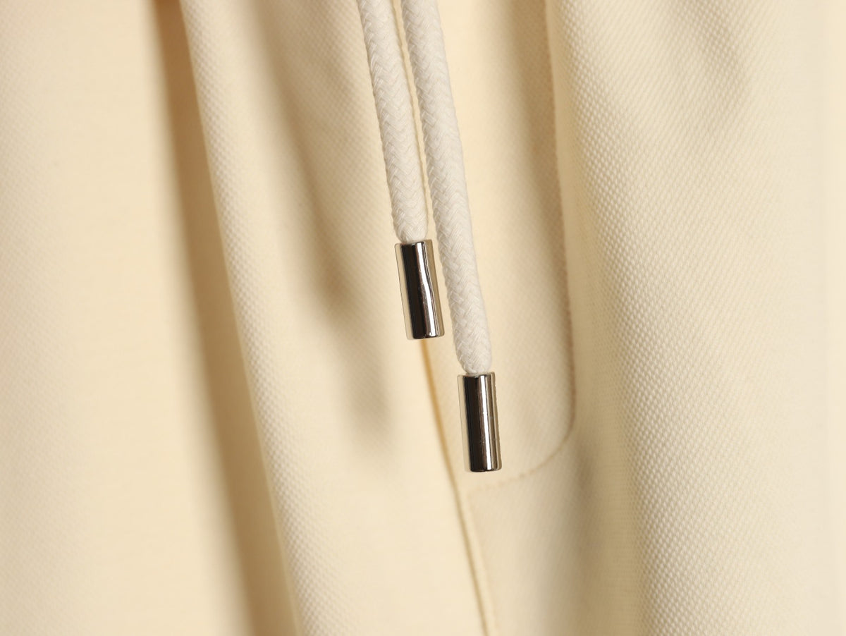 Louis Vuitton Dual-Logo Drawstring Shorts - Cream