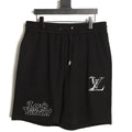 Louis Vuitton Dual-Logo Drawstring Shorts - Black