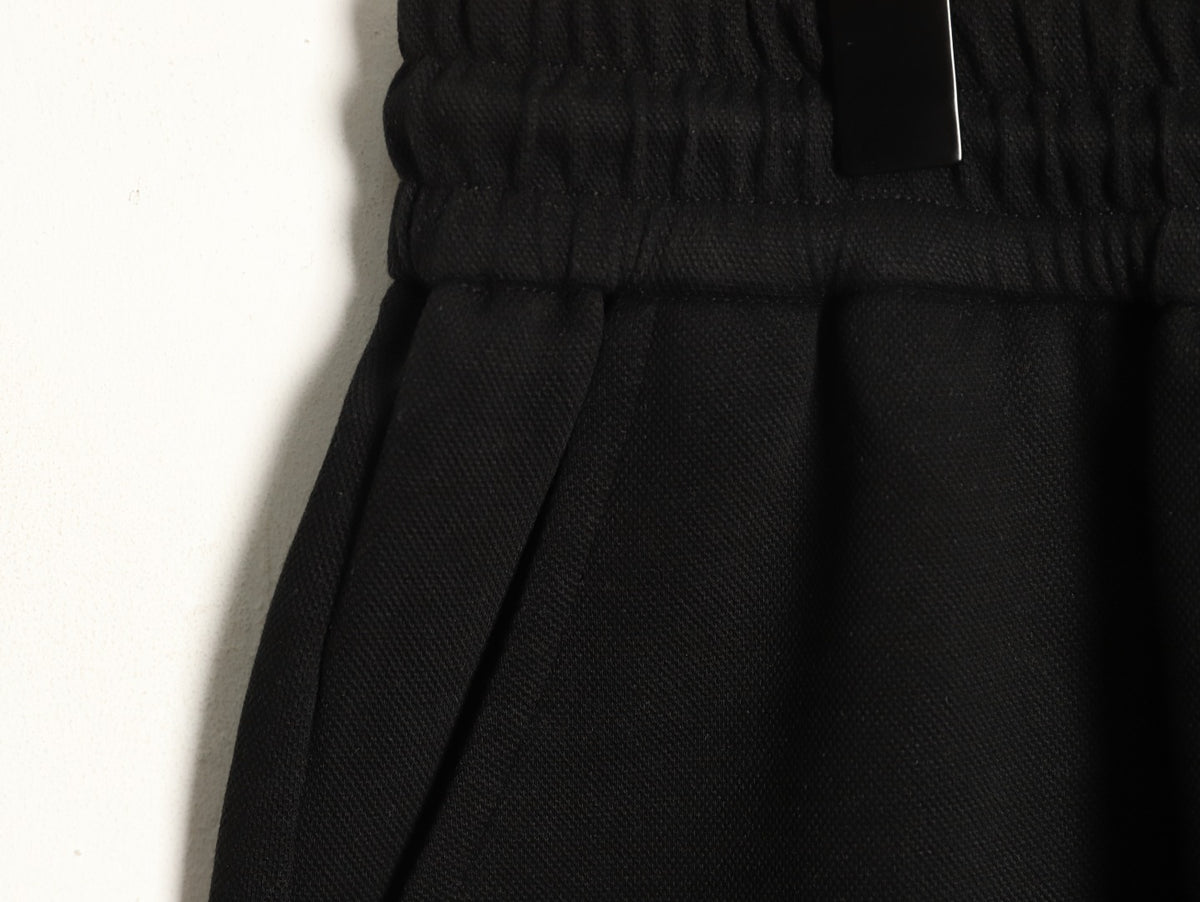 Louis Vuitton Dual-Logo Drawstring Shorts - Black